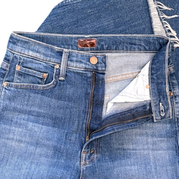 MOTHER High Waisted Rider Ankle Step Fray Loafers And Lassos Jeans Size 27 NWOT - Picture 10 of 14